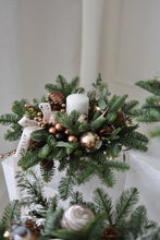 Load image into Gallery viewer, "Golden Chestnut" centrepiece with candle

