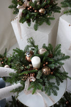 Load image into Gallery viewer, "Golden Chestnut" centrepiece with candle
