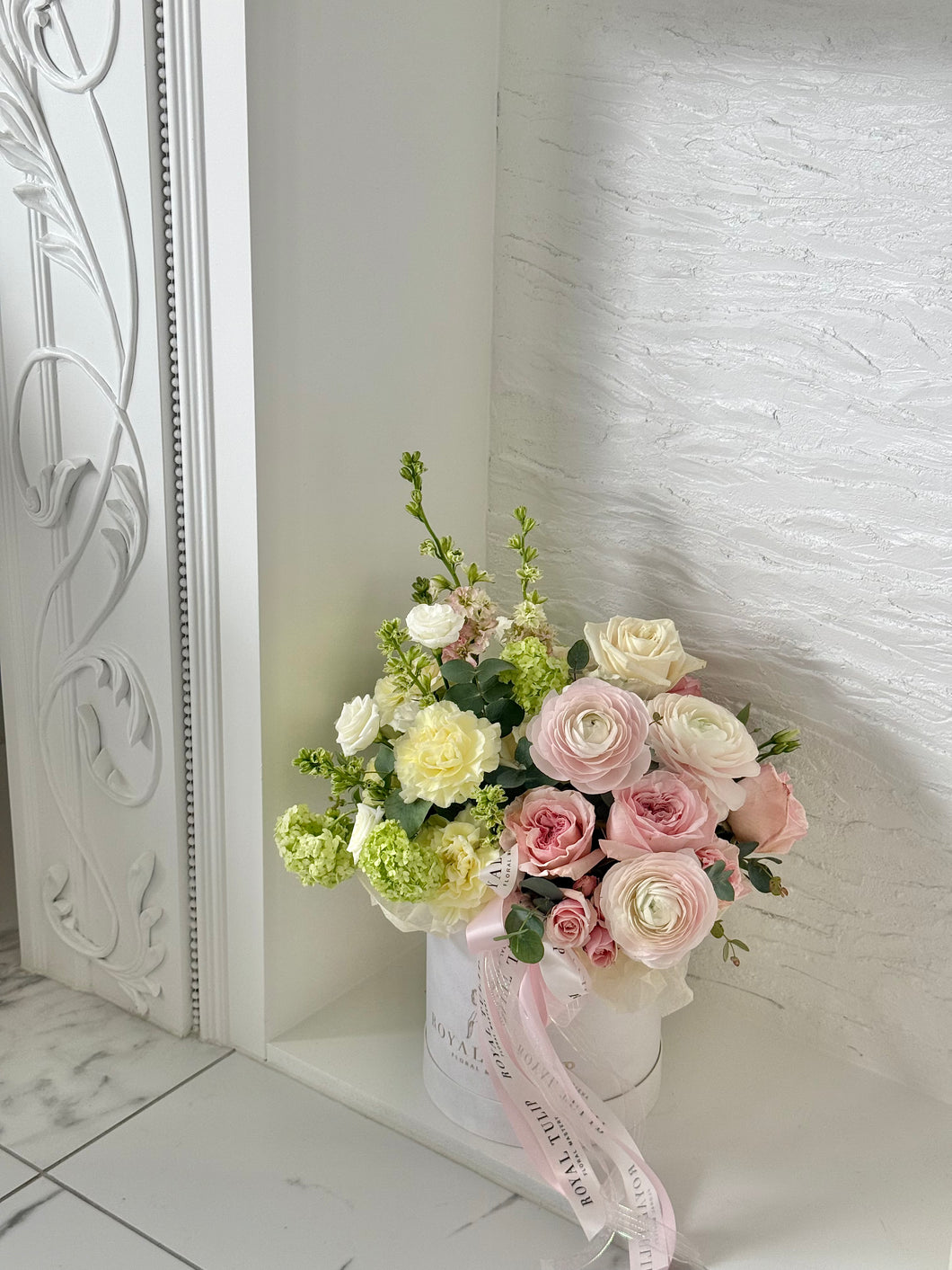 Designer flower box from florist