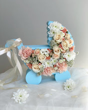 Load image into Gallery viewer, Blue Flower Baby Stroller
