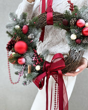 Load image into Gallery viewer, &quot;Cranberry Sauce&quot; Holiday wreath
