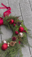 Load and play video in Gallery viewer, &quot;Winter Berry&quot; Holiday wreath
